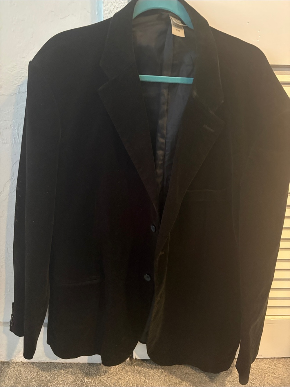 Claiborne Black Velvet Sport Coat Blazer